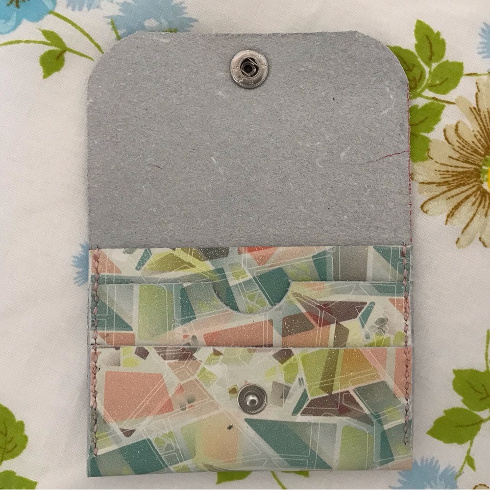 Hand Crafted Multicolor Geometric Wallet - Picture 2 of 5